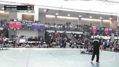 215 lbs Semifinal - Aidyn Davies, Bristol Eastern vs Taiyo Gemme, Lyme-Old Lyme/WB