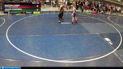 70 lbs Cons. Round 3 - Mason Sandness, Ravage vs Daxton Landis, Southern Utah Elite