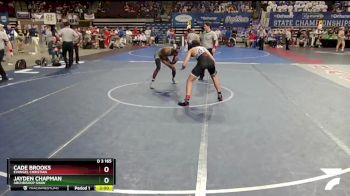 D 3 165 lbs Semifinal - Cade Brooks, Evangel Christian vs Jayden Chapman, Archbishop Shaw