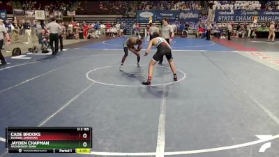 D 3 165 lbs Semifinal - Cade Brooks, Evangel Christian vs Jayden Chapman, Archbishop Shaw