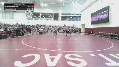 133 lbs Round 4 (6 Team) - Wyatt Kowalski, Imperial Valley College vs Evan Rabago, Mt. SAC (White)
