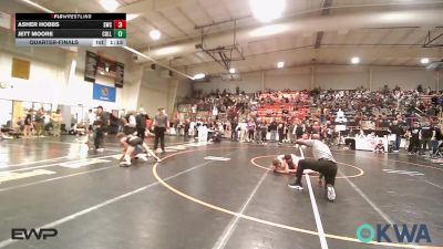 112 lbs Quarterfinal - Asher Hobbs, Salina Wrestling Club vs Jett Moore, Collinsville Cardinal Youth Wrestling
