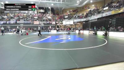 140 lbs Semifinal - Mya Crabtree, Pomona-West Franklin Hs vs Annabelle Soell, Gypsum-Southeast Of Saline HS