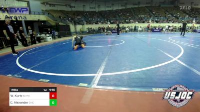 80 lbs Round Of 32 - Willie Kurtz, SlyFox Wrestling Academy vs Cam Alexander, Chickasha Youth Wrestling