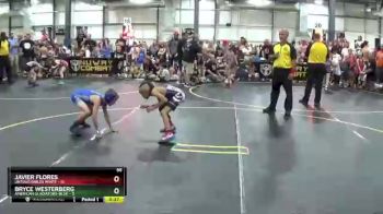 56 lbs Round 2 (6 Team) - Javier Flores, Untouchables White vs Bryce Westerberg, American Gladiators-Blue