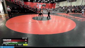 120 lbs Cons. Round 5 - Ryan Richie, EDWARDVILLE (HS) vs Alejandro Cordova, ROUND LAKE