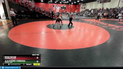 120 lbs Cons. Round 5 - Ryan Richie, EDWARDVILLE (HS) vs Alejandro Cordova, ROUND LAKE