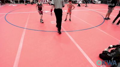 75 lbs Rr Rnd 3 - Rhyder Sutherland, Pawhuska Elks Takedown vs Trevor Bozone, Pawnee Peewee Wrestling