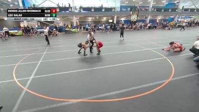 106 lbs Cons. Round 3 - Dennis Allen-Wormack, Unattached vs Leo Salas, Unattached