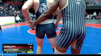 6A-175 lbs Cons. Round 2 - Daviyon Johnson, Thomas County Central HS vs Vincent Casal, St Pius X School