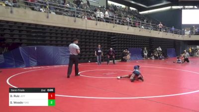 52 lbs Semifinal - Damian Ruiz, Jefferson vs Gunnar Woods, Forest Hill