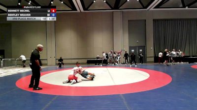 115 lbs 3rd Place Match - Bennett Becnel, LA vs Bentley Weaver, NC