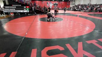 190 lbs Champ. Round 2 - Simon Schulte, EDWARDVILLE (HS) vs Patrick Martin, Crystal Lake (CENTRAL)