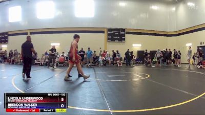 132 lbs Cons. Semi - Lincoln Underwood, Region Wrestling Academy vs Brendon Walker, Richmond Wrestling Club