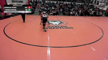 157 lbs Champ. Round 2 - Donncha Souza, YORKVILLE (HS) vs Marco Rafael, Carol Stream (GLENBARD NORTH)