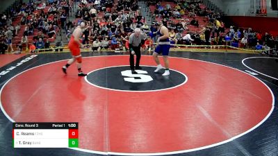 285 lbs Cons. Round 3 - Teddy Gray, Burgettstown Hs vs Conner Reams, Frazier