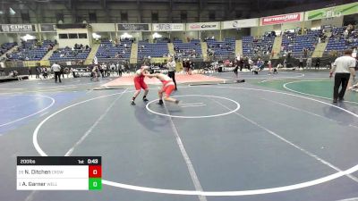 200 lbs Consolation - Naithyn Ditchen, Crowley County vs Anijah-Brian Garner, Wellington