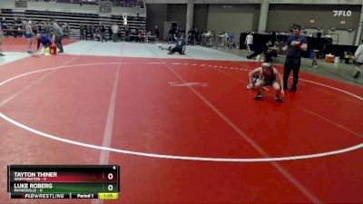 85 lbs Finals (8 Team) - Tayton Thiner, Worthington vs Luke Roberg, Paynesville
