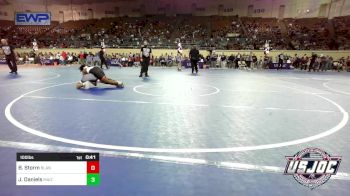 100 lbs Quarterfinal - Blake Storm, Blanchard Wrestling Club vs Jediah Daniels, Maize WC