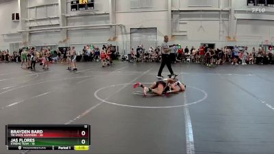 80 lbs Round 1 (6 Team) - Brayden Bard, Tri State Hammers vs Jas Flores, Xtreme Team