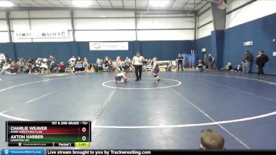 72+ Quarterfinal - Axton Harber, Lewiston WC vs Charlie Weaver, Hawk Wrestling Club