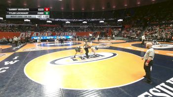 2A 126 lbs Semifinal - Sammy Murante, Elmhurst (IC Catholic) vs Tyler Lockhart, Sycamore (H.S.)