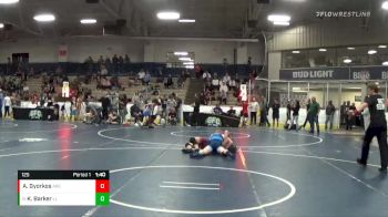 125 lbs Cons. Round 2 - Kolten Barker, Louisville Leopards vs Austin Gyorkos, Ares