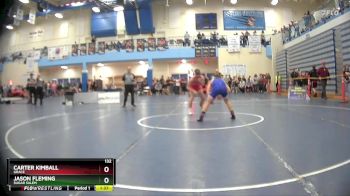 132 lbs Champ. Round 3 - Jason Fleming, Sugar Salem vs Carter Kimball, Grace