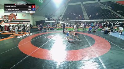 55 lbs 2nd Place Match - Finn Rikala, Utah vs Stone Artates, Hawaii