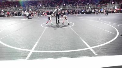 53 lbs Consi Of 8 #1 - Connor Self, King Select vs Kyler Pecaut, Wright City Jr Wildcats