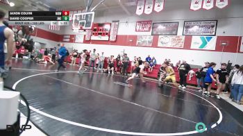 155 lbs Semifinal - Jaxon Colvin, Midwest City Bombers Youth Wrestling Club vs David Cooper, Jay Wrestling Club