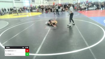 106 lbs Quarterfinal - Nickolas Valencia, New Mexico Bad Boyz vs Deebo Vitale, Payson WC