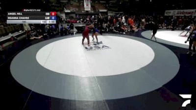 207 lbs Angel Hill, SDIKWA - San Diego-Imperial Kids Wrestling Association vs Reanna Chavez, LAWA - Los Angles Wrestling Association