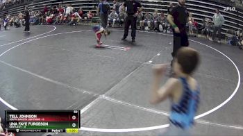 50 lbs Semis & 1st Wrestleback (8 Team) - Tell Johnson, South Dakota Lightning vs Una Faye Furgeson, Kentucky