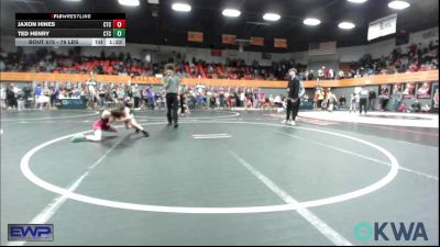 76 lbs Final - Jaxon Hines, Comanche Takedown Club vs Ted Henry, Comanche Takedown Club