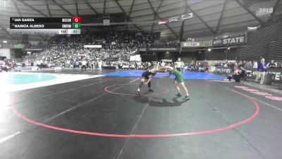 Boys 4A 113 lbs 5th Place Match - Ian Garza, Moses Lake vs Nainoa Albeso, Emerald Ridge