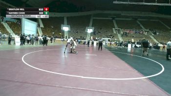 6A 144 lbs 1st Place Match - Hayden Cook, Gulf Shores vs Braylon Hill, Mcadory