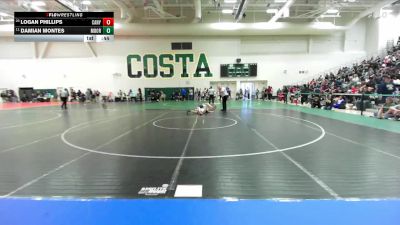 106 lbs Cons. Round 2 - Damian Montes, Yucaipa vs Logan Phillips, Canyon