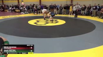 113 lbs Champ. Round 3 - Revin Dickman, Brownsburg vs Davis Motyka, Wyoming Seminary (PA)