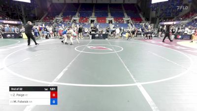 170 lbs Rnd Of 32 - Zady Paige, ME vs Morgan Folwick, WA