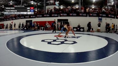67 kg Quarters - Noah Rice, Lancaster Alliance Wrestling Club (LAW) vs Alec Peralta, Southern Illinois Regional Training Center