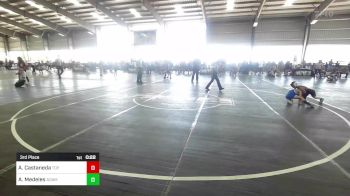 58 lbs 3rd Place - Armani Castaneda, Top Rank vs Amen Medeles, Adams City WC