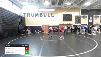 285 lbs Consi Of 4 - Andrew Falla, Greenwich vs Marquise Eason, New Britain