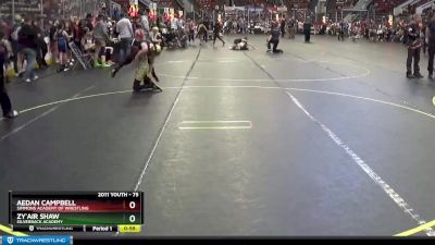 75 lbs Cons. Round 4 - Zy`Air Shaw, Silverback Academy vs Aedan Campbell, Simmons Academy Of Wrestling
