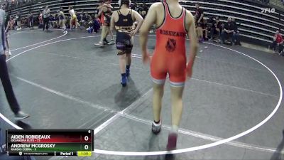 130 lbs Round 3 (6 Team) - Aiden Robideaux, Oklahoma Elite vs Andrew McGrosky, Kansas Cobra