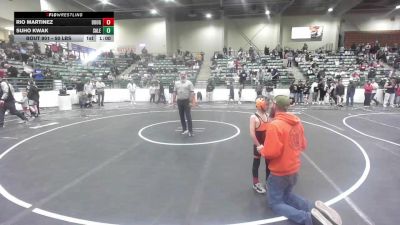 50 lbs Round Of 32 - Rio Martinez, Douglas County Grapplers vs Suho Kwak, Salem Elite