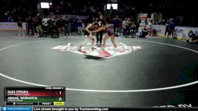 Girls 125 lbs Cons. Round 5 - Abigail Worhatch, Sumner (Girls) vs Alea Otsuka, SLAM Academy (Girls)