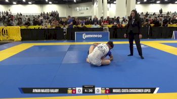 Miguel Costa Chrischner Lopes vs Ayman Majeed Halaby 2025 World IBJJF Jiu-Jitsu No-Gi Championship