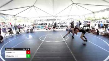 160 lbs Round Of 32 - Andres Perez, Thunder WC vs Evan Sepanlou, Quartz Hill WC