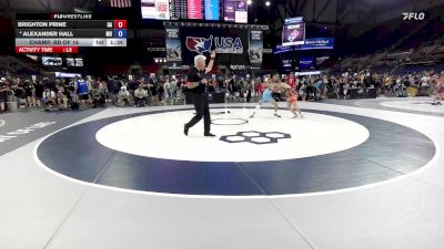 100 lbs Champ. Rd Of 16 - Brighton Prine, GA vs Alexander Hall, MO